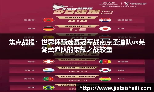 焦点战报：世界杯预选赛冠军战南京柔道队vs芜湖柔道队的荣耀之战较量