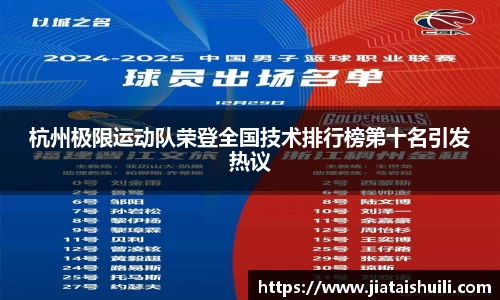 杭州极限运动队荣登全国技术排行榜第十名引发热议